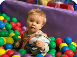 playing baby photo